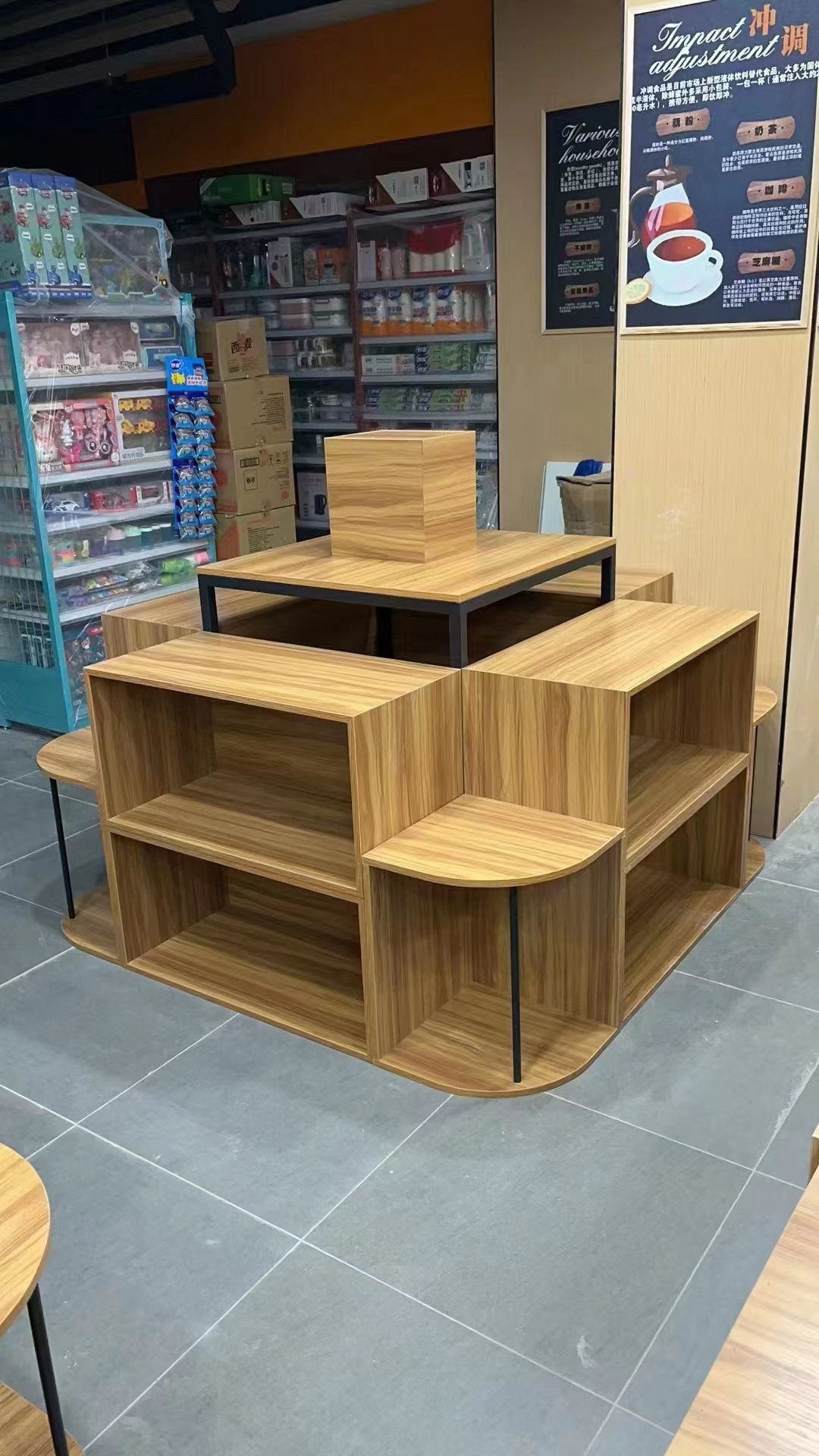 钢木展示柜